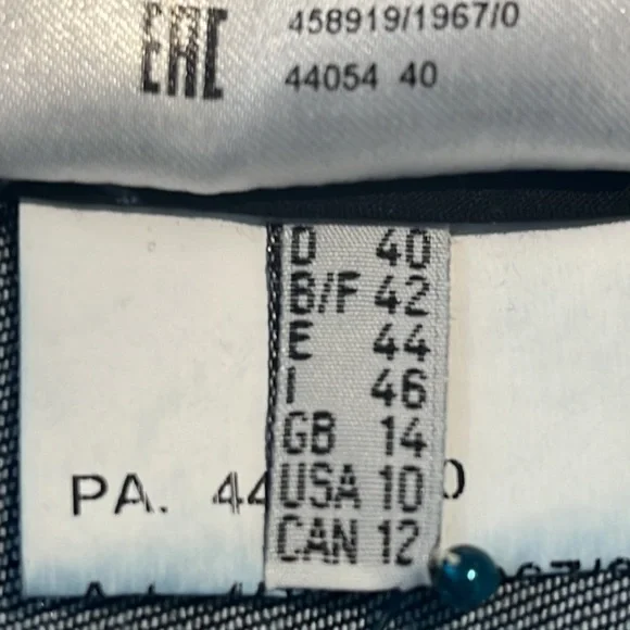 Luisa Cerano Denim Trench Coat Jacket - Picture 14 of 16